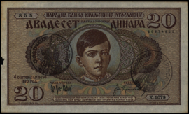 Joegoslavië  P30 20 Dinara 1936