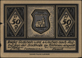 Duitsland - Noodgeld - Fürstenau Grab.: 400 50 Pfennig 1921