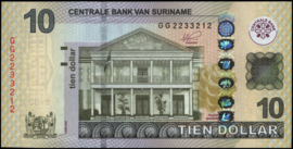 Suriname - SRD   PLSD2.2e 10 Dollars 2020