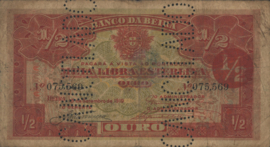 Moçambique   PR5 1/2 Libra 1919 GEANNULEERD