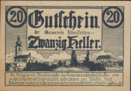 Austria - Emergency issues - Altenfelden  KK.:27.I.d 20 Heller 1920