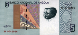 Angola P151A 5 Kwanzas 2012