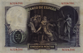 Spanje  P82 50 Pesetas 1931