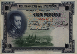 Spanje  P69.c 100 Pesetas 1925