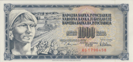 Yugoslavia  P92.c 1.000 Dinara 1978