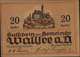 Oostenrijk - Noodgeld - Wallsee KK. 1137 20 Heller 1920