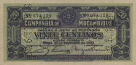 Mozambique P.R29 20 Centavos 1933