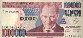 Turkije P213.b 1.000.000 Lira 1970 (No date)
