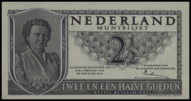 Nederland - Muntbiljet  PL17.a 2½ Gulden 1949