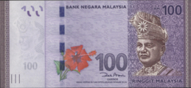 Malaysia  P56 100 Ringgit 2012 (No date)