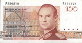 Luxemburg  P58.b 100 Francs 1986 (No date)
