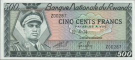 Rwanda  P11 500 Francs 1974
