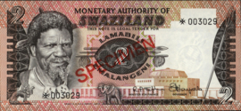 Swaziland PCS1 2 Emalangeni 1978 (No date)