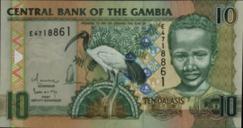Gambia  P26 10 Dalasis 2006-'13 (No date)