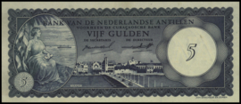 Netherlands / Dutch Antilles / Curaçao  PLNA16.1a 5 Gulden 1962