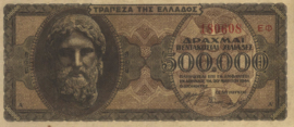 Griekenland P126.b 500.000 ΔΡΑΧΜΑΙ / Drachmes / Drachmai 1944