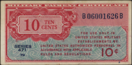 Verenigde Staten van Amerika (VS)   PM9 10 Cents (19)47 (No date)