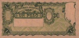 Argentina P257.var1 1 Peso 1947