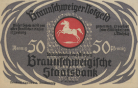 Duitsland - Noodgeld - Braunschweig Grab/Mehl.:155.3.h 50 Pfennig 1921