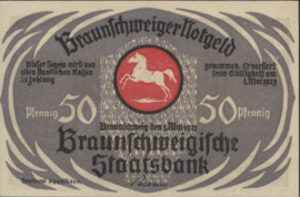 Duitsland - Noodgeld - Braunschweig Grab/Mehl.:155.1.g 50 Pfennig 1921