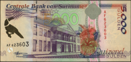 Suriname  PLS21.8/ELM 5.000 Gulden 1999