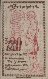 Austria - Emergency issues - Brunn KK.:110.a 20 Heller 1920