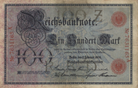 Germany P33.a 100 Mark 1908