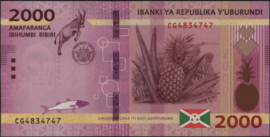 Burundi  P52/B238 2.000 Francs 2018