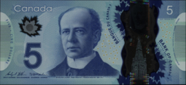 Canada P106 5 Dollars 2013