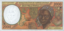 Central African States/Equatorial Guinea P503N.g 2,000 Francs 2000