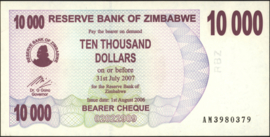 Zimbabwe  P46.b 10.000 Dollars 2006