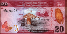 Sri Lanka P123.c 20 Rupees 2015