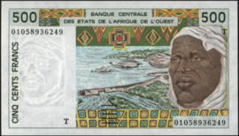 Togo P810T/B115T 500 Francs 2001