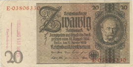 Germany R174.b:E 20 Reichsmark 1929