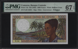 Comores  P11 1.000 Francs 1984 (No date)