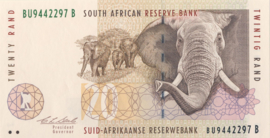 South Africa P124.a 20 Rand 1993-99 (No date)