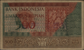 Indonesia  P47 500 Rupiah 1952