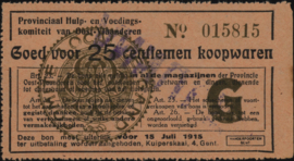 Belgium - Emergency issues - Ghent  25 Centimes 1915