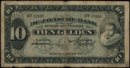 Nederlands Indië 1816-1942 - Serie Coen III  PLNI22.2.d 10 Gulden 1931