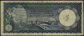 Nederlandse Antillen  PLNA16.1ba 5 Gulden 1962