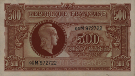 Frankrijk P106 500 Francs 1944 (No date)