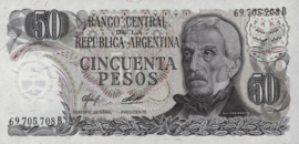 Argentina P301/B354 50 Pesos 1976-78 (No date)