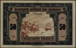 Marokko  P26.a 50 Francs 1943