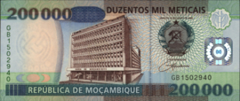 Moçambique P141 200.000 Meticais 2003
