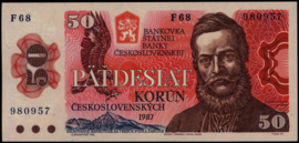 Czechoslowakia  P96 50 Korun (Patdesiat) 1987