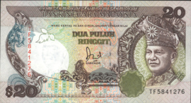 Malaysia  P30 20 Ringgit 1989