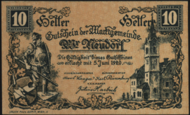 Austria - Emergency issues - Wiener Neudorf KK: 1229.Ia 10 Heller 1920