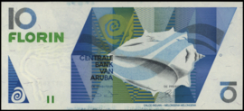 Aruba   PLAR2.2a 10 Florin 1990