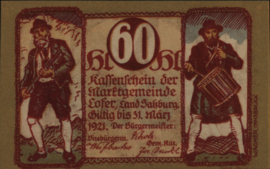 Oostenrijk - Noodgeld - Lofer KK.:560 60 Heller 1921