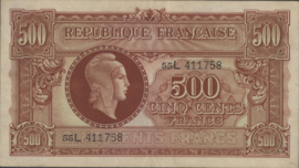 Frankrijk P106 500 Francs 1944 (No date)